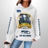 Seahawks 2025 SB LX Champions 12 As One Signature Waffle Hoodie 2