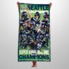 Seahawks 2026 SB LX Champions Beach Towel