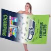 Seahawks 2026 SB LX Champions Signature Beach Towel 2