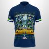 Seahawks 25-26 Super Bowl LX Champions Polo Shirt
