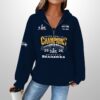 Seahawks 25-26 Super Bowl LX Champions Waffle Zip Hoodie