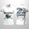 Seahawks 2X SBowl Champions 2026 Polo Shirt 2