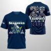 Seahawks 2X SBowl Champions 2026 Shirt