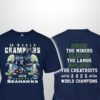 Seahawks 2x World Champions 2025 Two-Sided Shirt