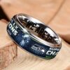 Seahawks SB LX Champions 2025 Tungsten Ring 2