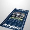 Seahawks SBowl LX Champions 2026 Rectangular Rug