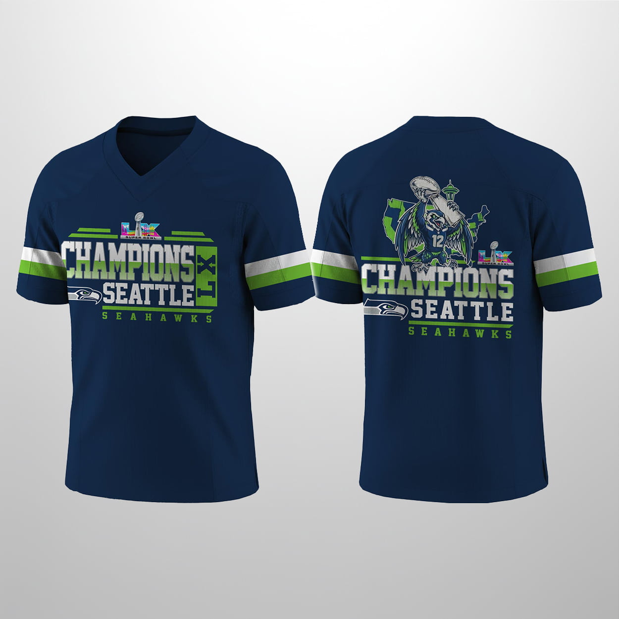 Seahawks Super Bowl LX Champions 2026 Football Jersey Seahawks Super Bowl LX Champions 2026 Football Jersey