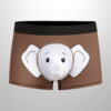 Men's Elephant Trunk Funny Boxer Briefs (8)