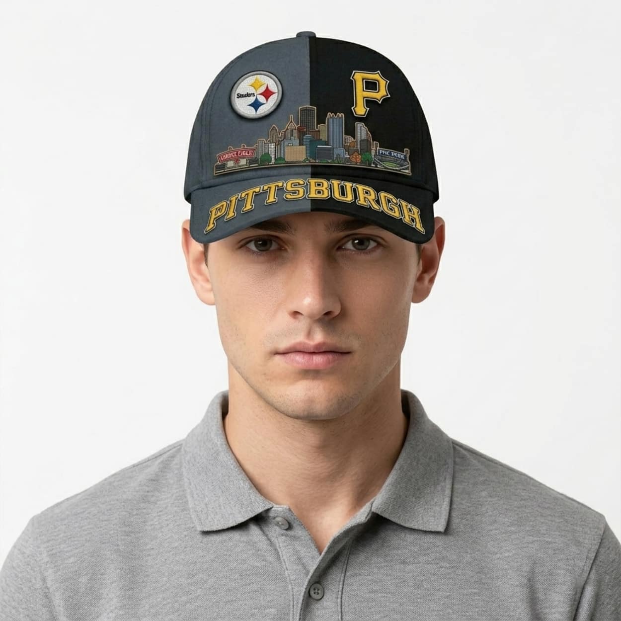 Steelers x Pirates Skyline Stadium Classic Cap 2 Steelers x Pirates Skyline Stadium Classic Cap 2