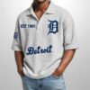 Tigers Est 1901 Waffle Polo Shirt 6 Tigers Est 1901 Waffle Polo Shirt 2