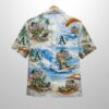Athletics Baseball Mascot Beach Viber Button Up Hawaiian Shirt 2