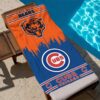 Bears x Cubs Beach Towel 2