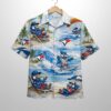 Blue Jays Baseball Mascot Beach Viber Button Up Hawaiian Shirt 1