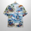 Blue Jays Baseball Mascot Beach Viber Button-Up Hawaiian Shirt 4 Blue Jays Baseball Mascot Beach Viber Button Up Hawaiian Shirt 2