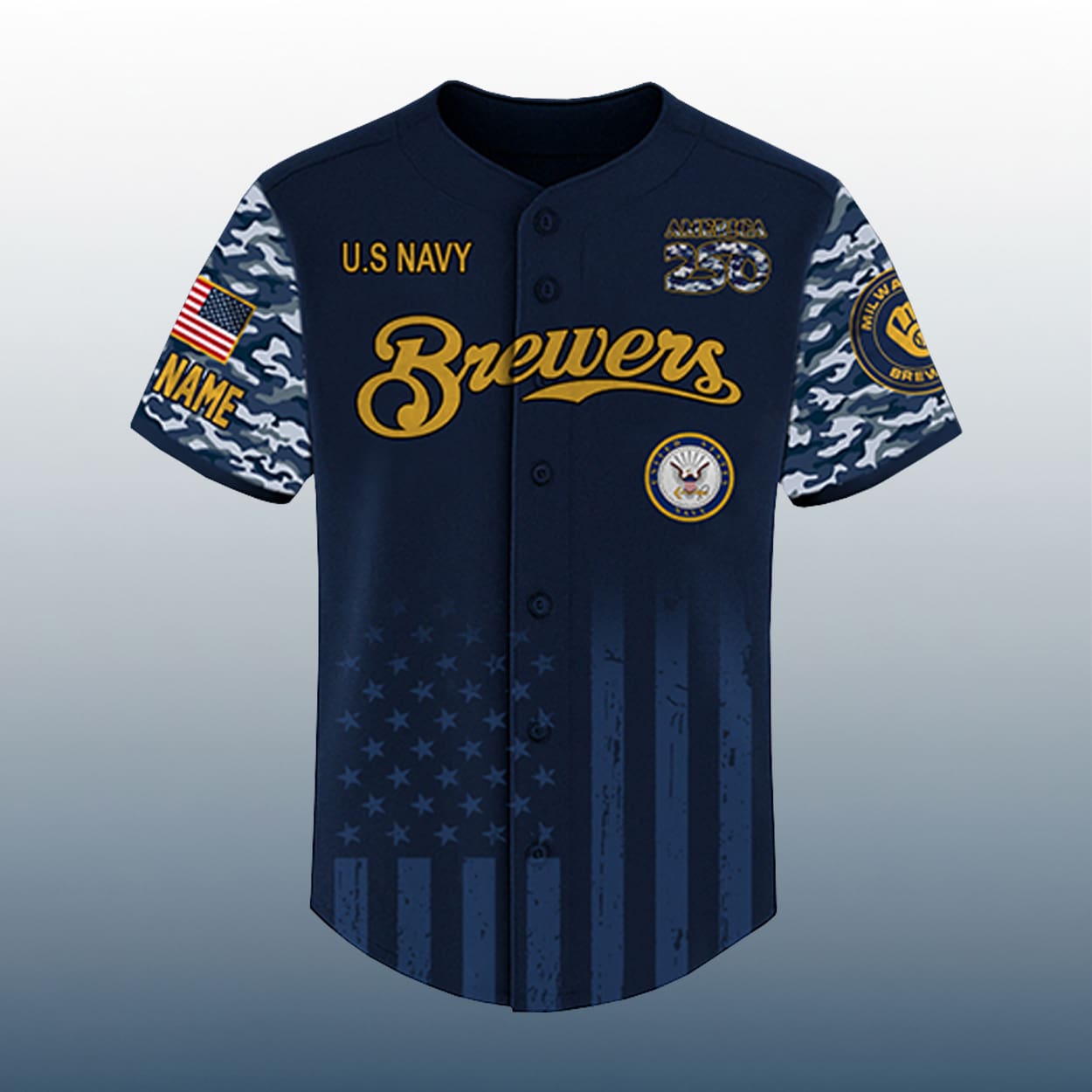 Brewers 2026 US Navy Appreciation America 250 Jersey 2 Brewers 2026 US Navy Appreciation America 250 Jersey 2