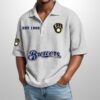 Brewers Est 1969 Waffle Polo Shirt 1