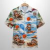 Browns Mascot Beach Viber Button Up Hawaiian Shirt 1