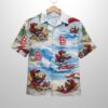 Cardinals Baseball Mascot Beach Viber Button Up Hawaiian Shirt 1