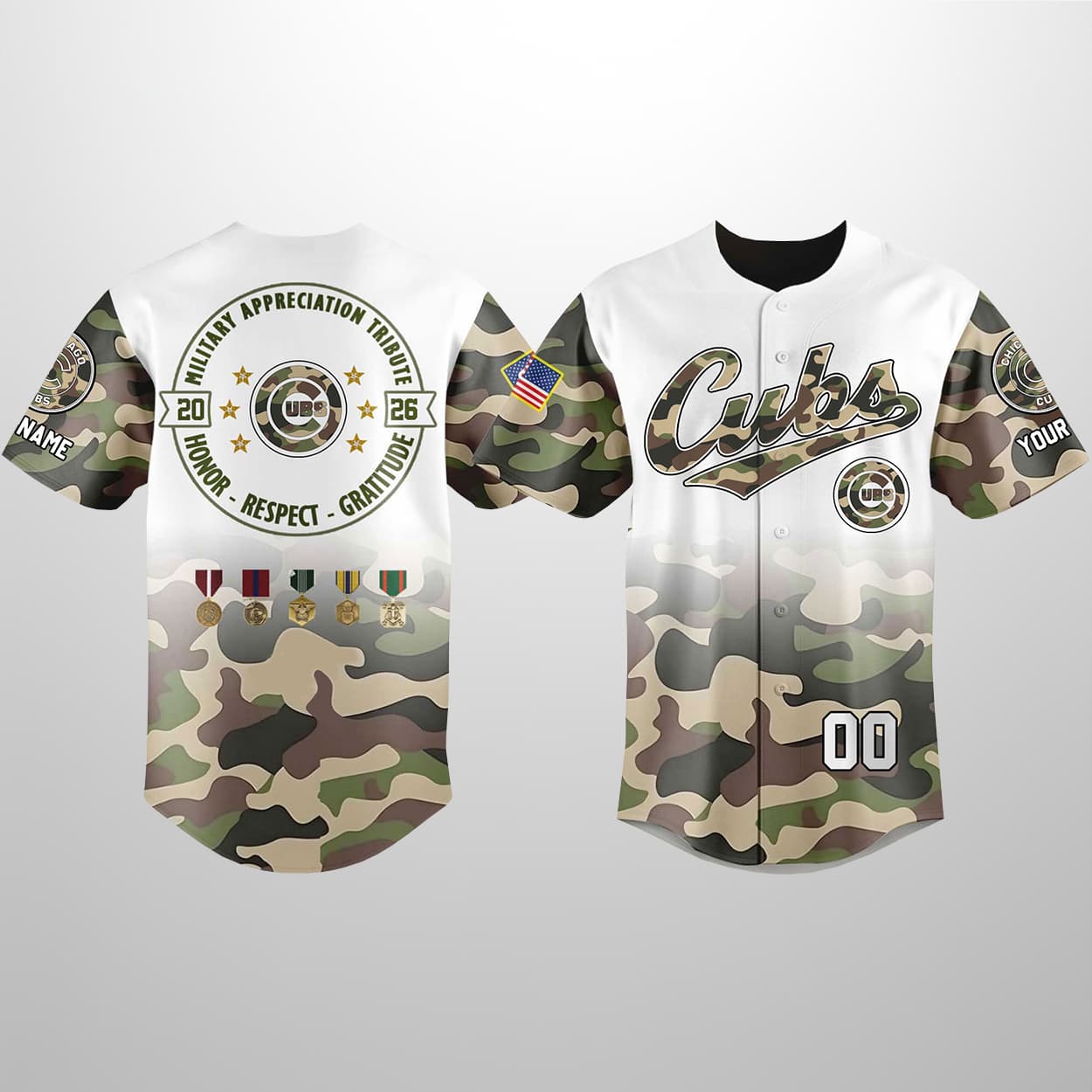 Cubs 2026 Military Appreciation Night Personalized Jersey 1 Cubs 2026 Military Appreciation Night Personalized Jersey 1