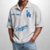 Dodgers Est 1883 Waffle Polo Shirt 1
