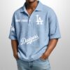 Dodgers Est 1883 Waffle Polo Shirt 4