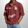 Dodgers Est 1883 Waffle Polo Shirt 5