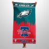 Eagles x Phillies Beach Towel 1