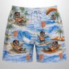 Giants Baseball Mascot Beach Viber Button Up Hawaiian Shirt 3