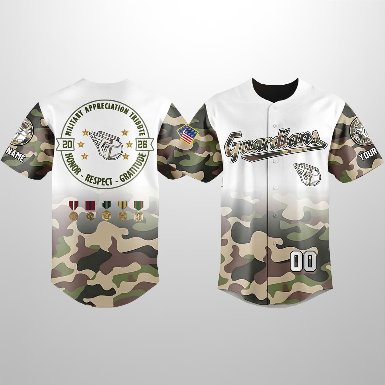 Guardians 2026 Military Appreciation Night Personalized Jersey 1 Guardians 2026 Military Appreciation Night Personalized Jersey 1
