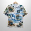 Mariners Baseball Mascot Beach Viber Button Up Hawaiian Shirt 1