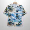 Marlins Baseball Mascot Beach Viber Button Up Hawaiian Shirt 1