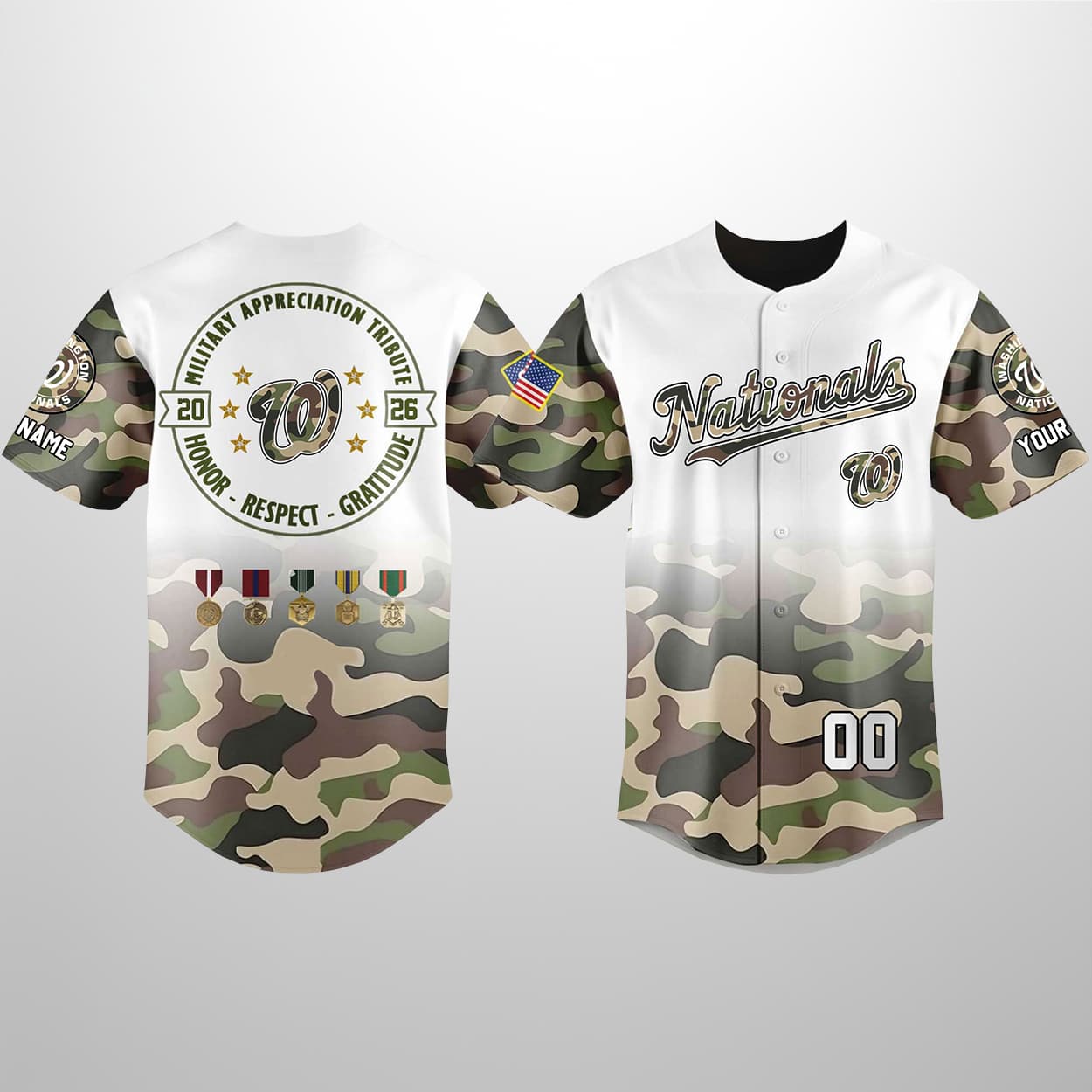 Nationals 2026 Military Appreciation Night Personalized Jersey 1 Nationals 2026 Military Appreciation Night Personalized Jersey 1