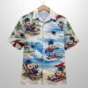 Patriots Mascot Beach Viber Button Up Hawaiian Shirt 1