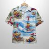 Rangers Baseball Mascot Beach Viber Button Up Hawaiian Shirt 1