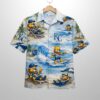 Royals Baseball Mascot Beach Viber Button Up Hawaiian Shirt 1