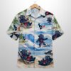 Texans Mascot Beach Viber Button Up Hawaiian Shirt 1