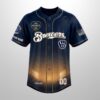 Brewers 2026 Best Dad Ever Fathers Day Personalized Jersey 2