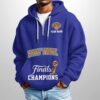 2026 Knicks Finals Champions Waffle Quarter Zip Hoodie 1