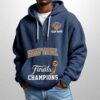 2026 Knicks Finals Champions Waffle Quarter Zip Hoodie 3