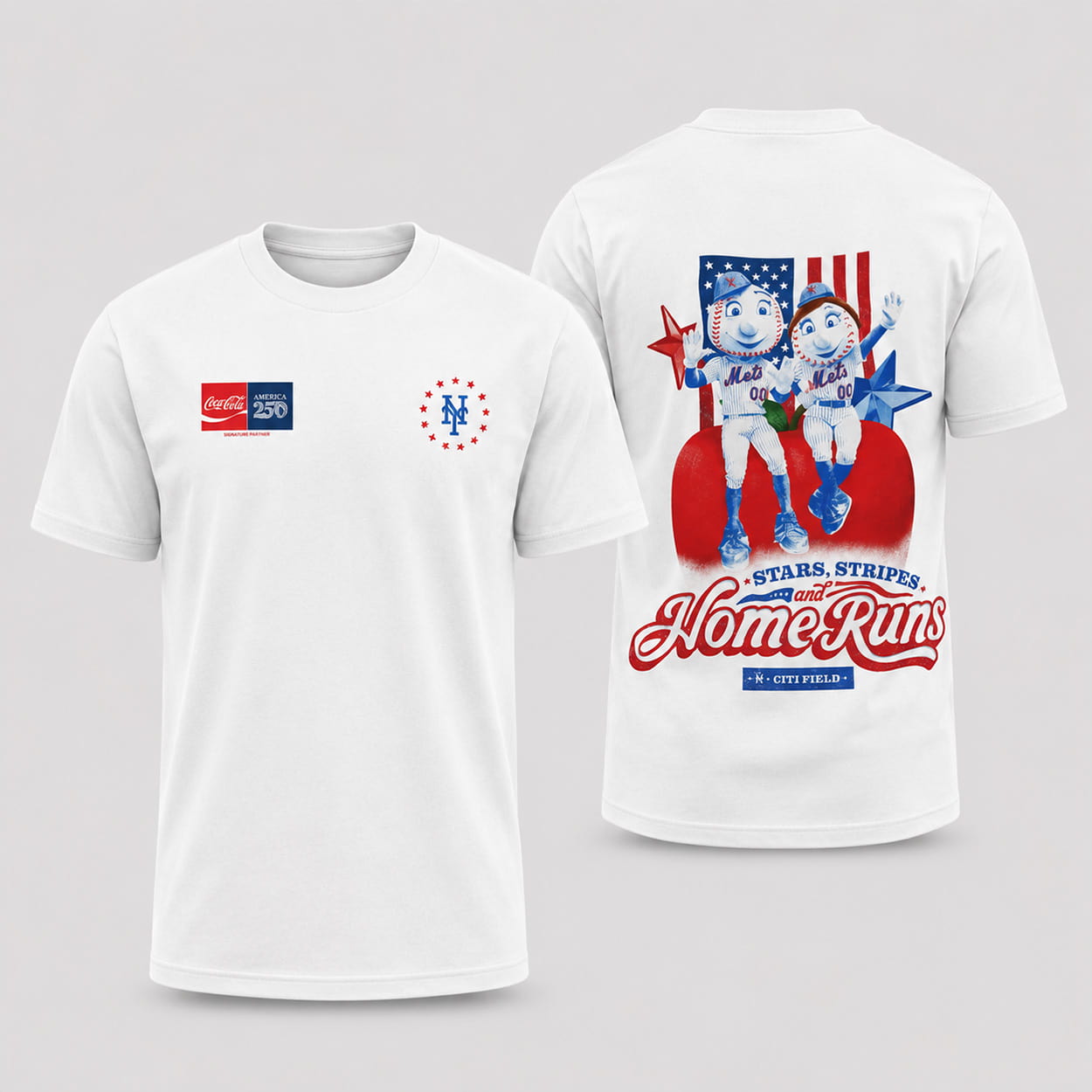2026 Mets America 250 Mr And Mrs Met T-Shirt Giveaway 1 2026 Mets America 250 Mr And Mrs Met T Shirt Giveaway 1