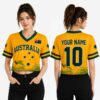 Australia World Cup 2026 Personalized Crop Top Jersey 2