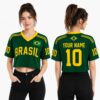 Brazil World Cup 2026 Personalized Crop Top Jersey 2