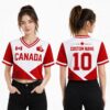Canada World Cup 2026 Personalized Crop Top Jersey 2