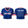 Cape Verde World Cup 2026 Personalized Crop Top Jersey 1