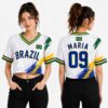 Custom Brazil World Cup 2026 Crop Top Jersey 2