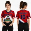 Custom Haiti World Cup 2026 Crop Top Jersey 2