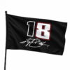 Denny Hamlin Kyle Busch 18 Flag (1)