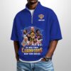 Knicks 3X Finals Champions 2026 Waffle Collar Short Sleeved Shirt 1