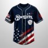 Personalized Brewers Independence Day 250 Years Of Freedom 1776 2026 Jersey 2