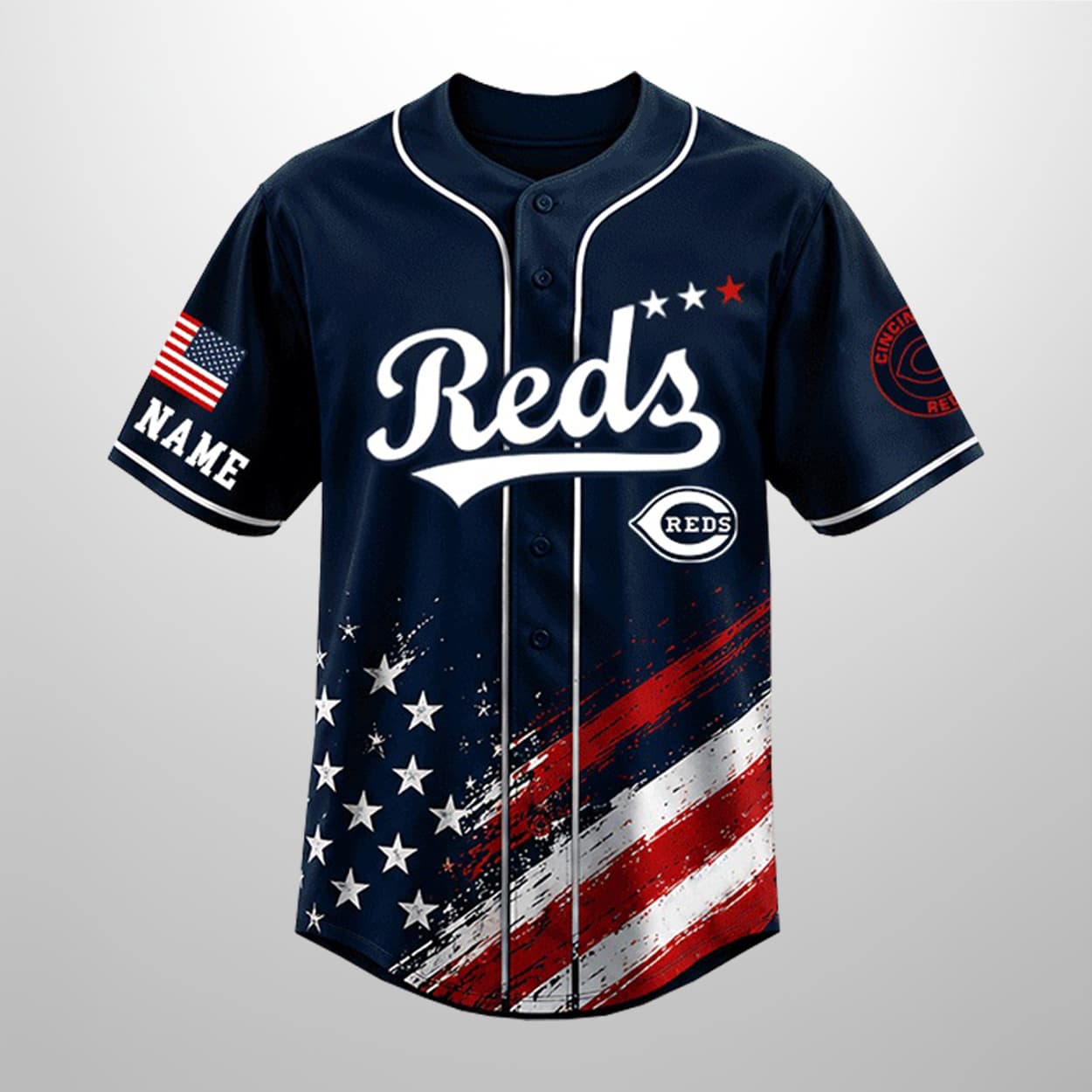 Personalized Reds Independence Day 250 Years Of Freedom 1776-2026 Jersey 2 Personalized Reds Independence Day 250 Years Of Freedom 1776 2026 Jersey 2